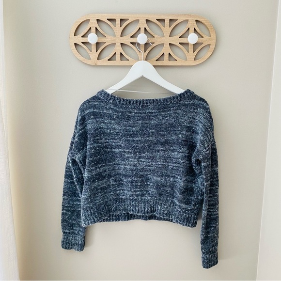 Free People Pullover Crop Sweater Gray Sz Small - Picture 4 of 8